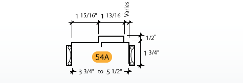 Adjustable - Frame Profile (54A) Adjustable - Frame Profile (54A)
