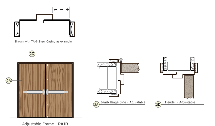 Adjustable Pair Door Frame Drawings Adjustable Pair Door Frame Drawings