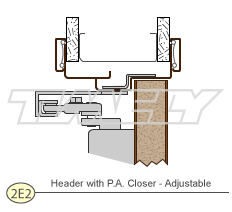 Adjustable Frame - Detail 2E -Header With P.A. Closure