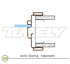 Adjustable Frame - Detail 2M Jamb Glazing