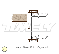 Adjustable Frame - Detail 2T Jamb Strike Side