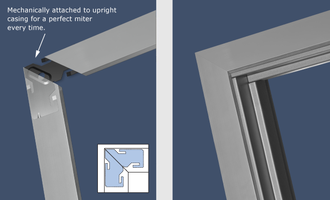 TA-23 with TA-24 Aluminum Casing Corner Piece