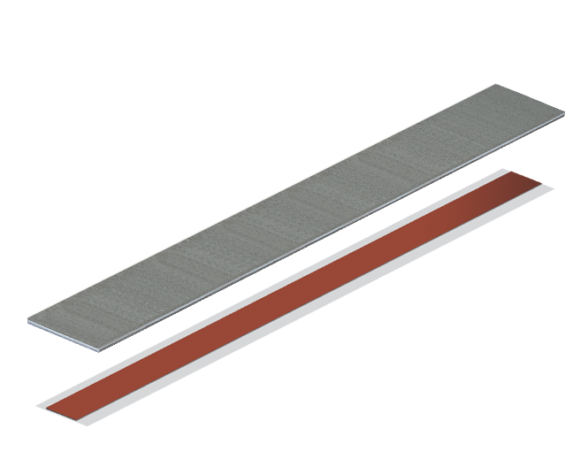 TA-58 Continuous Hinge Reinforcement (Specify 6-8, 7-0 or 8-0 Length)